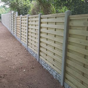 Brand new fence put up in Guernsey by our team of gardeners.
