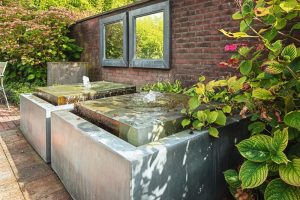 garden patio design, outdoor mirror